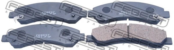 Brake Pad Set, disc brake (3001-F1F)