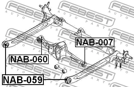 Bushing, axle beam