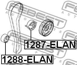 Deflection/Guide Pulley, timing belt