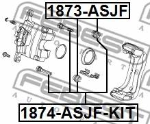 Guide Bolt, brake caliper