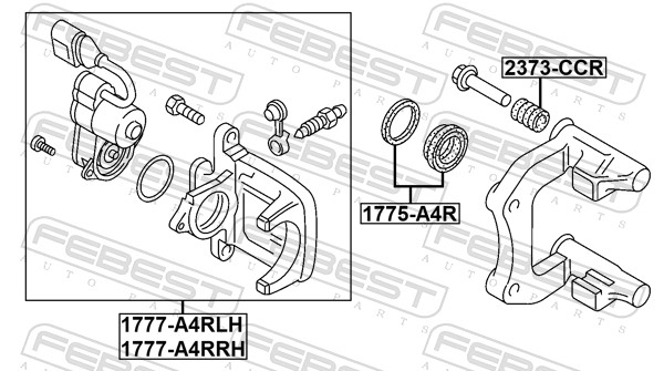 Brake Caliper (1777-A4RLH)