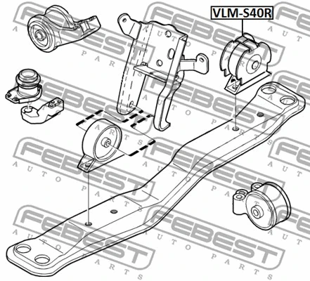 Mounting, engine