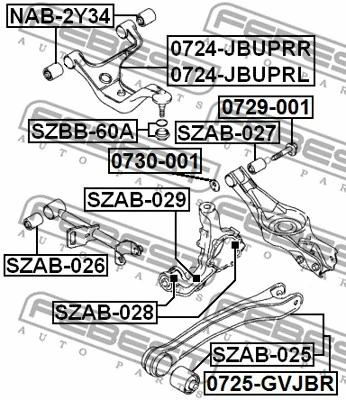Mounting, control/trailing arm