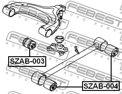 Mounting, control/trailing arm