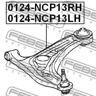 Control/Trailing Arm, wheel suspension