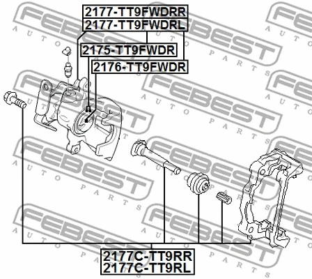Repair Kit, brake caliper