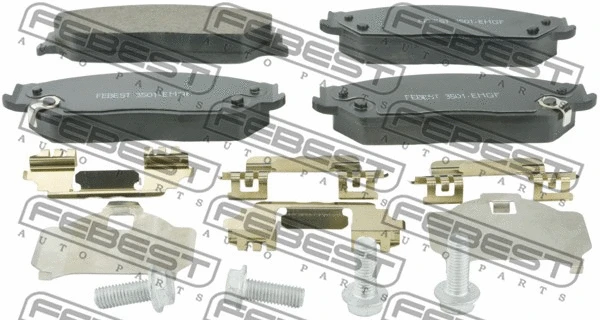 Brake Pad Set, disc brake (3501-EMGF)