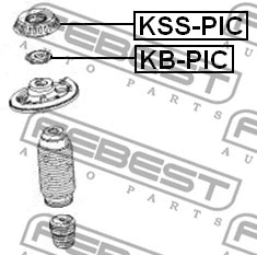 Rolling Bearing, suspension strut support mount