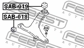 Mounting, control/trailing arm