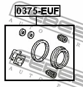 Repair Kit, brake caliper