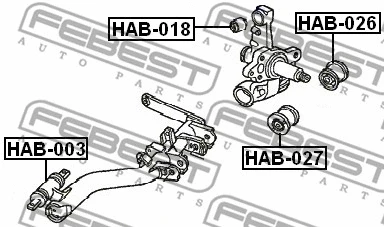Mounting, control/trailing arm
