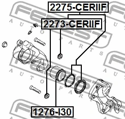 Bellow, brake caliper guide