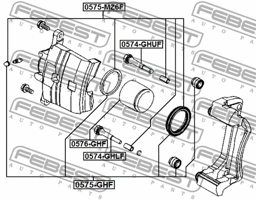Guide Bolt, brake caliper