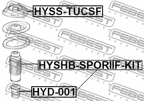 Dust Cover Kit, shock absorber