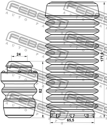 Dust Cover Kit, shock absorber