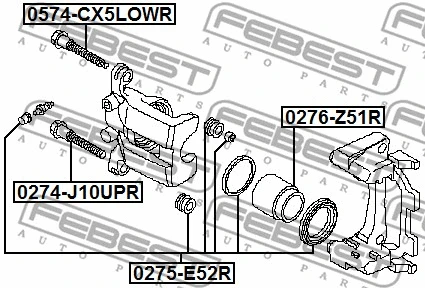 Repair Kit, brake caliper