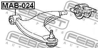 Mounting, control/trailing arm