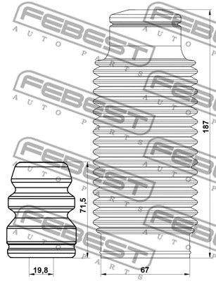 Dust Cover Kit, shock absorber