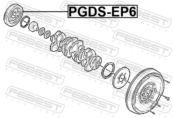 Belt Pulley, crankshaft (PGDS-EP6)
