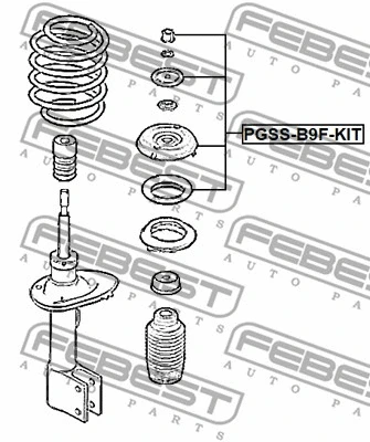 Repair Kit, suspension strut support mount