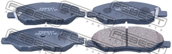 Brake Pad Set, disc brake (0201-C11F)