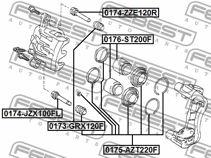Repair Kit, brake caliper
