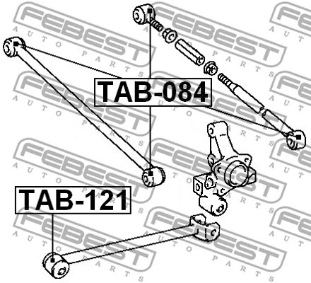 Mounting, control/trailing arm