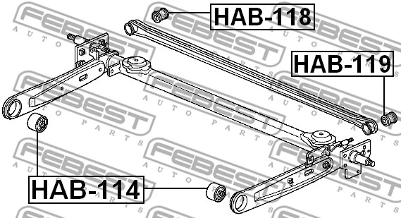 Bushing, axle beam