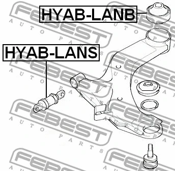 Mounting, control/trailing arm