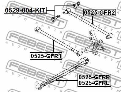 Control/Trailing Arm, wheel suspension