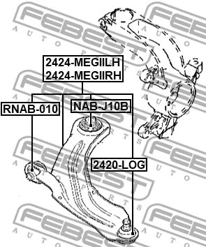 Control/Trailing Arm, wheel suspension