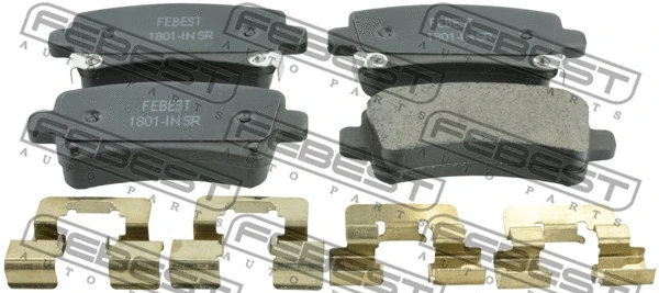 Brake Pad Set, disc brake (1801-INSR)
