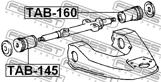 Mounting, control/trailing arm
