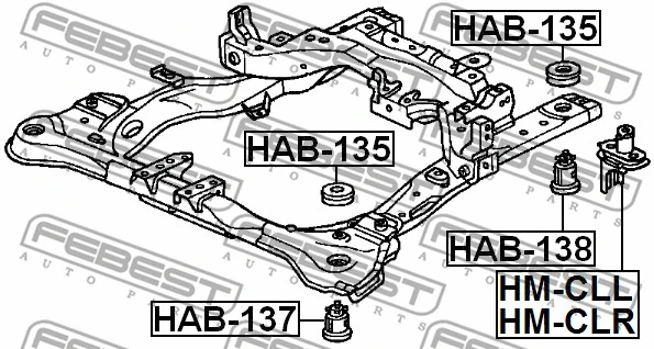 Bushing, axle beam