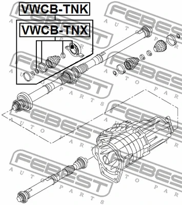 Bearing, propshaft centre bearing