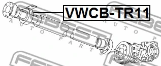 Bearing, propshaft centre bearing