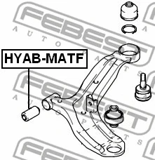 Mounting, control/trailing arm