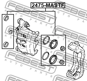 Repair Kit, brake caliper (2475-MASTF)