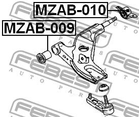 Mounting, control/trailing arm