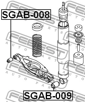 Mounting, control/trailing arm