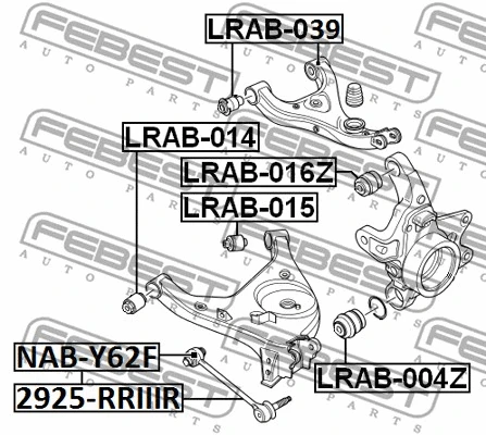 Mounting, control/trailing arm
