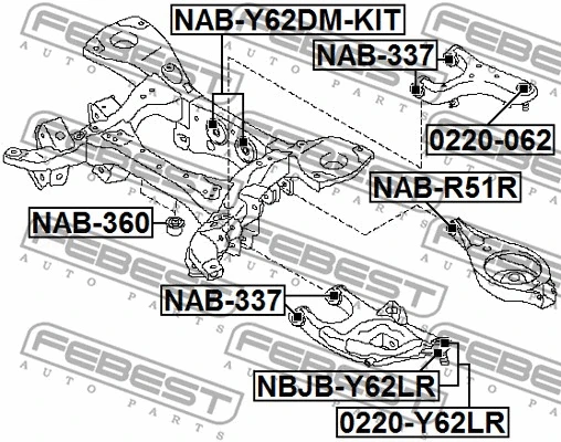 Repair Kit, axle beam