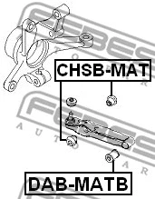 Mounting, control/trailing arm