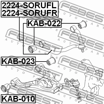 Control/Trailing Arm, wheel suspension