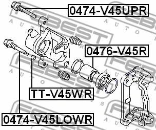 Accessory Kit, brake caliper