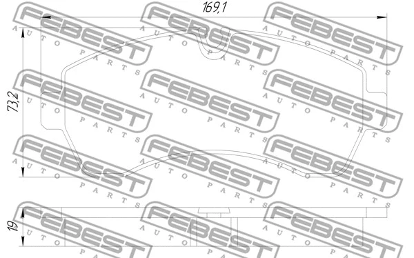 Brake Pad Set, disc brake