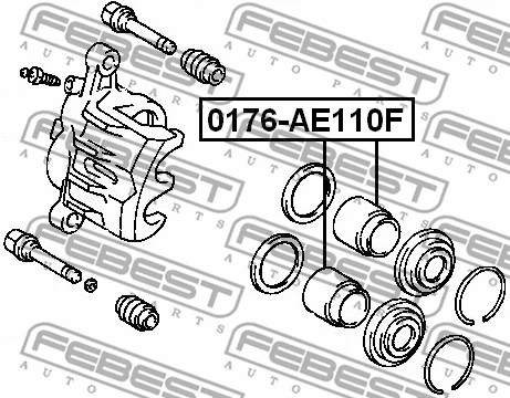 Piston, brake caliper