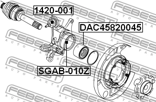 Mounting, control/trailing arm