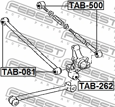 Mounting, control/trailing arm