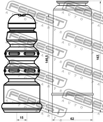 Dust Cover Kit, shock absorber